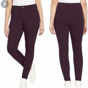 Mid-Rise Skinny Stretch Buffalo David Bitton Purple Eggplant Jeans Pants